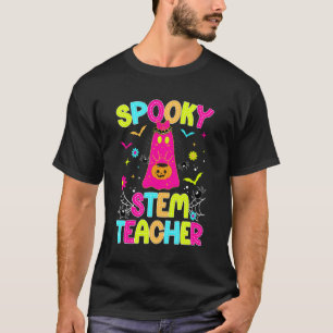 Spooky STEM Teacher Halloween STEM Teacher Preppy T-Shirt