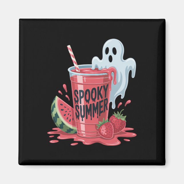 Spooky Summer Drinks Summerween Magnet (Front)