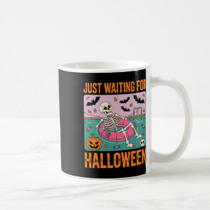 Spooky Summer Skeleton Just Waiting For Halloween Coffee Mug