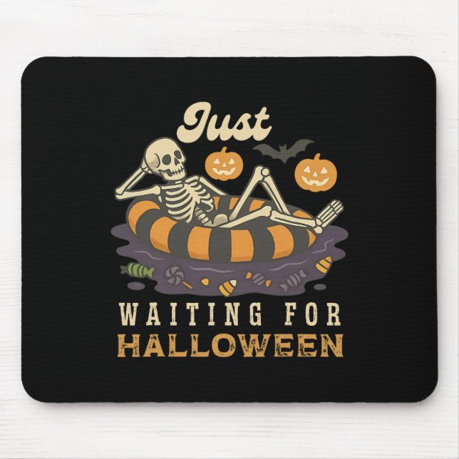 Spooky Summer Skeleton Just Waiting For Halloween  Mouse Pad (Front)