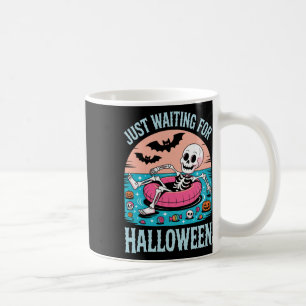 Spooky Summer Skeleton Just Waiting Kids Coffee Mug