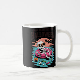 Spooky Summer Skeleton Waiting for Halloween Kids Coffee Mug