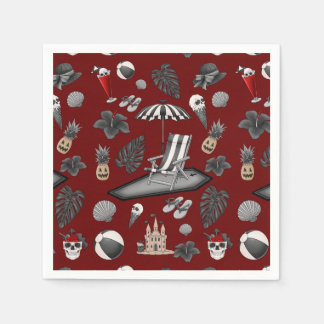 Spooky summerween napkin