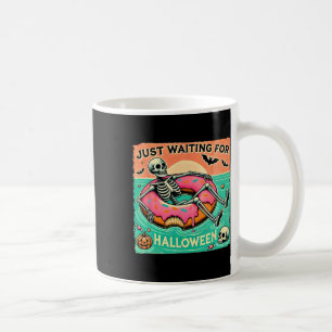 Spooky Summerween Skeleton Just Waiting For Hallow Coffee Mug