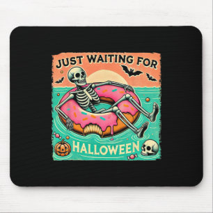 Spooky Summerween Skeleton Just Waiting For Hallow Mouse Pad