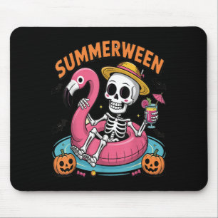 Spooky Summerween Skeleton Just Waiting For Hallow Mouse Pad