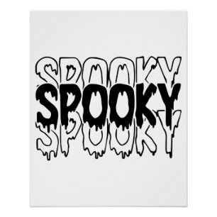 Spooky Sweatshirt Halloween Spooky Vibes T-Shirt Poster