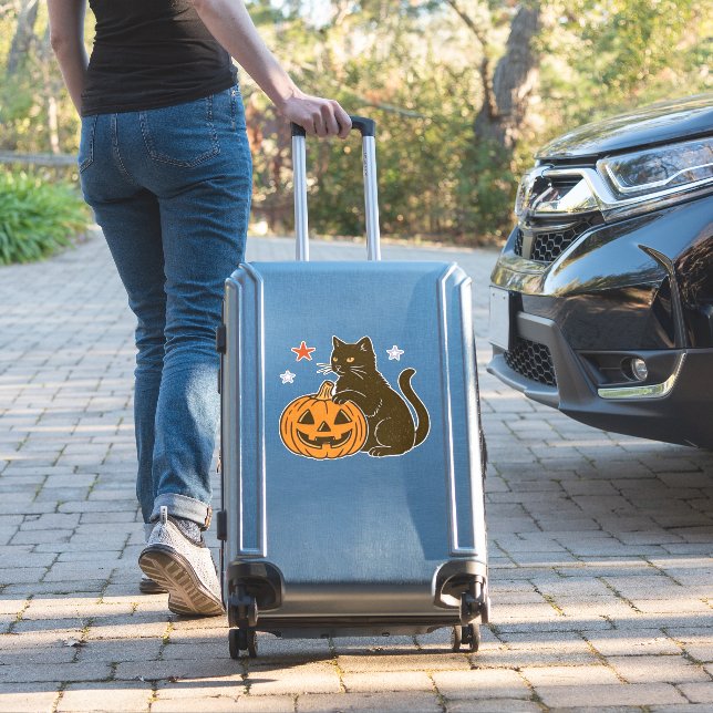 Spooky Sweet Halloween Kitty Classic T-Shirt (Suitcase Insitu)