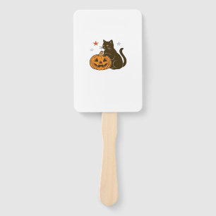 Spooky Sweet Halloween Kitty Classic T-Shirt Hand Fan