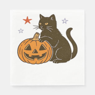Spooky Sweet Halloween Kitty Classic T-Shirt Napkin