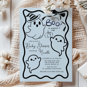 Spooky Sweet Little Boo Baby Shower Invitation