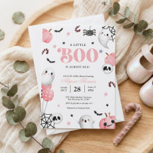Spooky Sweet Pink Little Boo Baby Shower