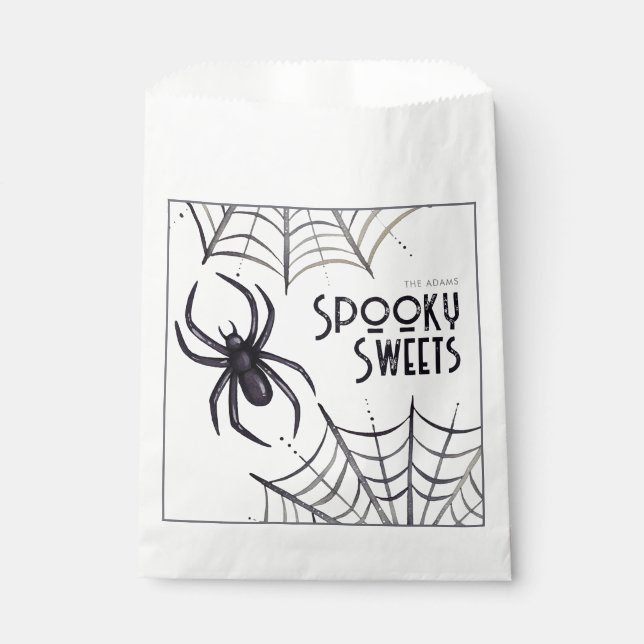 Spooky Sweet Spider Favour Bag (Front)