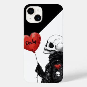 Spooky Sweetheart -Customizable Skull with Balloon Case-Mate iPhone 14 Case