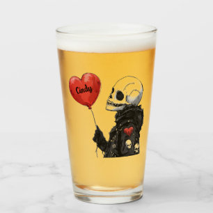 Spooky Sweetheart -Customizable Skull with Balloon Glass