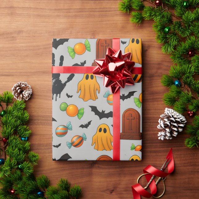 Spooky Sweets & Shadows Wrapping Paper (Holiday Gift)