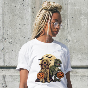 Spooky T Rex Retriever Trick-or-Treat Shirt