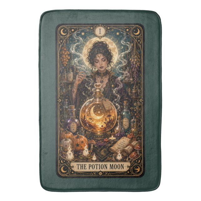 Spooky Tarot Bath Mat (Front Vertical)