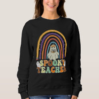 Spooky Teacher Groovy Retro Ghost Teacher Hallowee