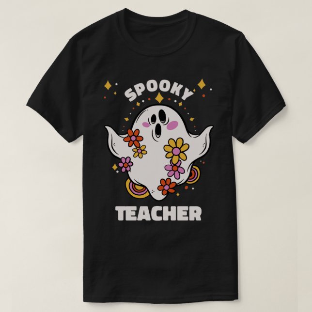 Spooky Teacher Halloween2 T-Shirt (Design Front)
