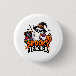 Spooky Teacher Halloween 3 Cm Round Badge