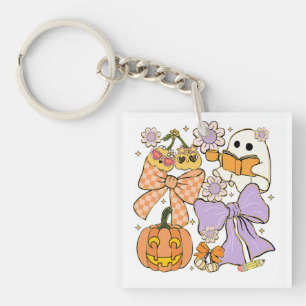 Spooky Teacher Halloween Key Ring