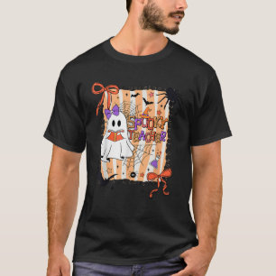 Spooky Teacher Halloween Trick Or Teach Coquette B T-Shirt