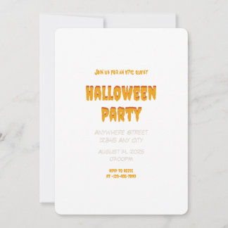 Spooky Things Halloween Party Invitation