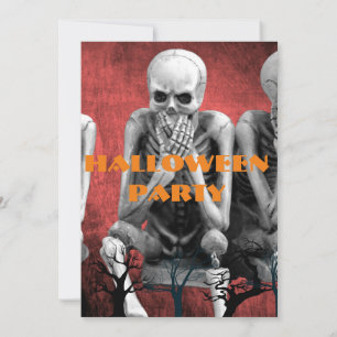 Spooky time Halloween, halloween party invitation