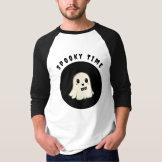 Spooky Time with Halloween Ghost  T-Shirt