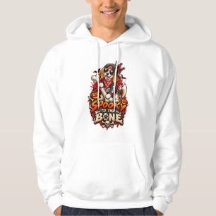 Spooky To The Bone Beagle Halloween Funny Skeleton Hoodie
