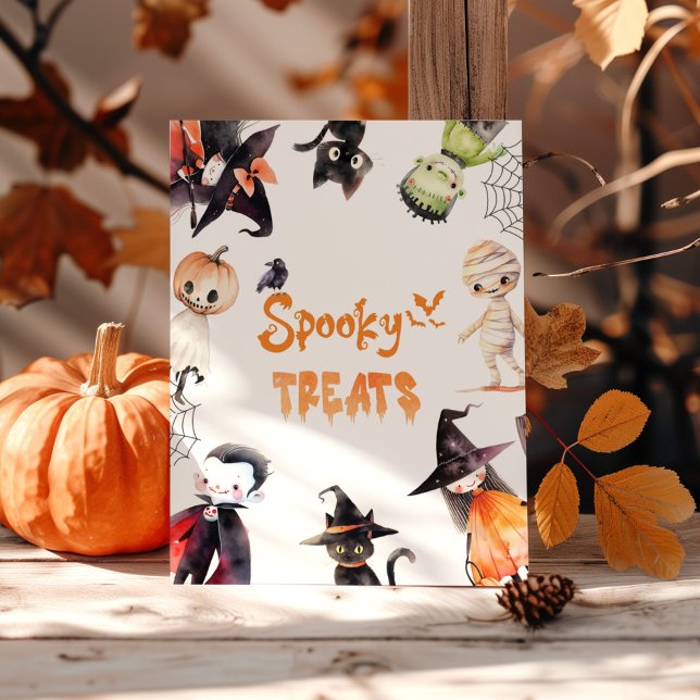 Spooky treats Halloween Monsters Costume party Poster (Creator Uploaded)