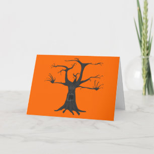 Spooky tree card