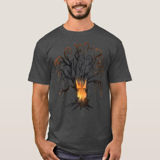 spooky tree haunted forest funny Halloween T-Shirt