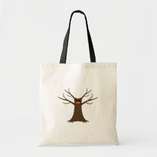 Spooky Tree Wearing A Face Mask Tote Bag