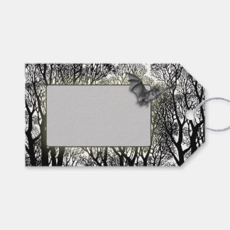 Spooky Trees & Bat Halloween Gift Tags