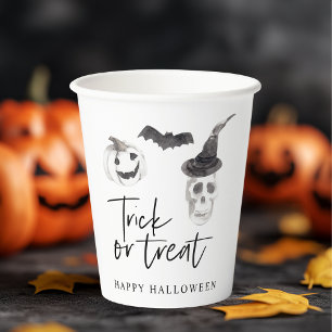 Spooky Trick or Treat   Halloween Party  Paper Cups