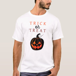 Spooky Trick Or Treat Jack-o'-lantern Halloween T-Shirt