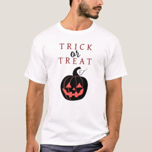 Spooky Trick Or Treat Jack-o'-lantern Halloween T-Shirt