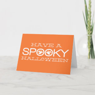 Spooky Typography Halloween Card