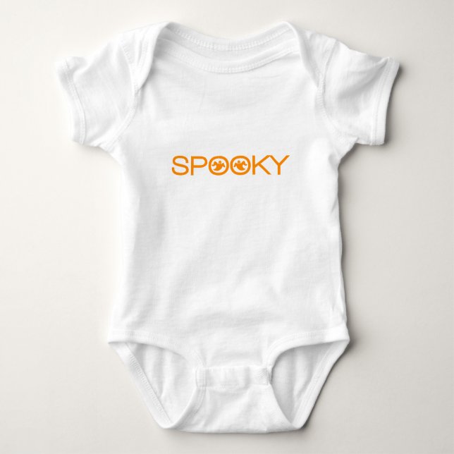 Spooky Typography Halloween Infant Tee (Front)