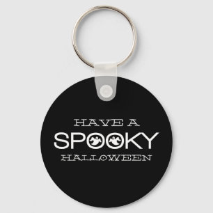 Spooky Typography Halloween Keychain