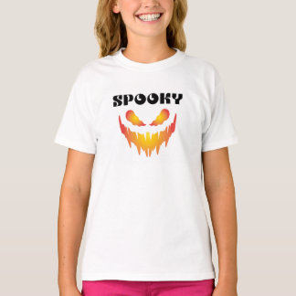  Spooky Typography Halloween Kids T-Shirt