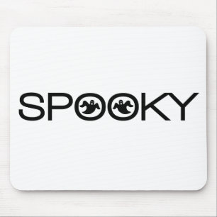 Spooky Typography Halloween Mousepad