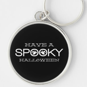 Spooky Typography Halloween Premium Keychain