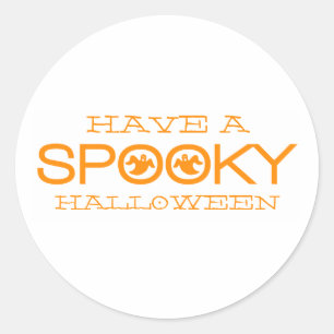 Spooky Typography Halloween Stickers