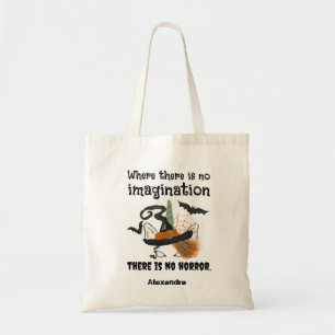 Spooky Unicorn Halloween Saying Candy Treat Tote Bag