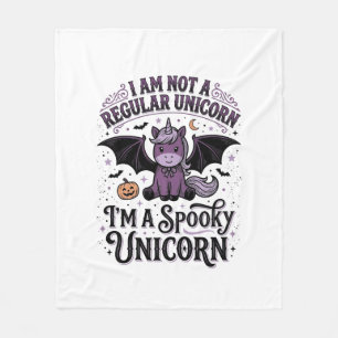 Spooky Unicorn Halloween Vintage Engraving Shirt_1 Fleece Blanket
