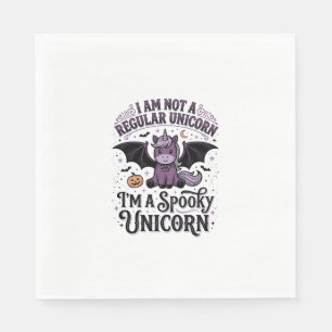 Spooky Unicorn Halloween Vintage Engraving Shirt_1 Napkin