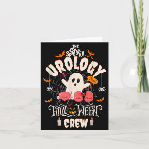 Spooky Urology Halloween Crew Cute Ghost Nurse Card